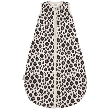 Meyco Baby Leopard okrągły śpiworek dziecięcy - sand melange - 74cm