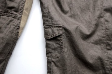 ARMANI EXCHANGE M KOSZULA KHAKI JEANSOWA WAX WOSKOWANY JEANS WOJSKOWA