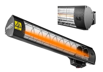 Promiennik 2000W, IP65, element grzejny golden hal