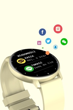 Zegarek SMARTWATCH SMS KROKI PULS POLSKIE MENU