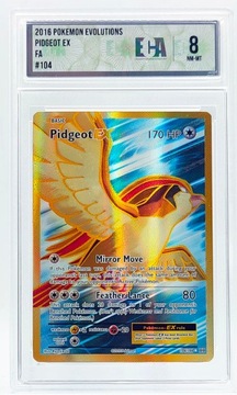 Karta POKEMON Grading ECA 8 Pidgeot EX