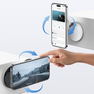 Магнитный самоклеящийся гелевый держатель MagSafe для автомобильных зеркал