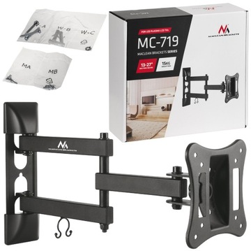 UCHWYT TELEWIZORA TV WIESZAK DO LED 13-27 OBROTOWY