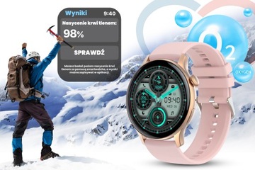 SMARTWATCH DAMSKI ZEGAREK +BOX +GRAWER POLSKIE MENU ROZMOWY CIŚNIENIE SPORT