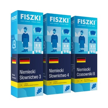 ZESTAW FISZKI – kurs NIEMIECKI dla średnio zaawansowanych (B1-B2)