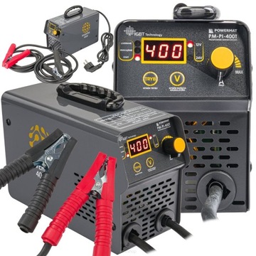Prostownik AKUMULATOROWY Inwertorowy z Rozruchem 400A 12/24 V Ładowarka 40A