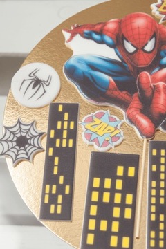 Набор для украшения торта 2D ЧЕЛОВЕК ПАУК, 12 шт.