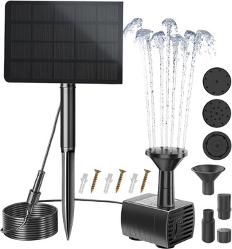 СОЛНЕЧНЫЙ КИСЛОРОДНЫЙ НАСОС ПРУД ВОЗДУШНЫЙ НАСОС ФОНТАННЫЙ НАСОС 2,5 Вт