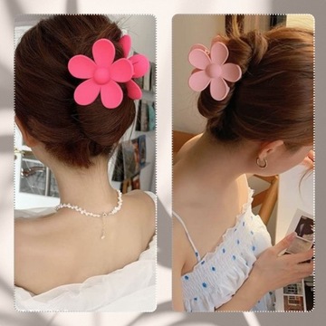 Набор из 2 заколок-застежек-цветов розового цвета, легкие заколки-булочки, украшения