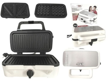 GOFROWNICA OPIEKACZ GRILL 3W1 MPM MOP-33 1200W