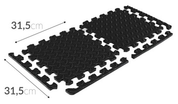 Толстый защитный КОВРИК ПАЗЛ ДЛЯ ТРЕНАЖЕРОВ ЗАЛА 118х118см