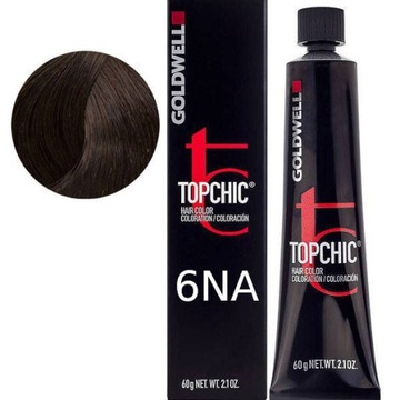 Goldwell TOPCHIC Farba 6NA 60 ml CIEMNY NATURALNY POPIELATY BLOND