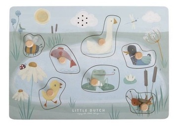 LITTLE DUTCH PUZZLE DŹWIĘKOWE Little Goose FSC 1+