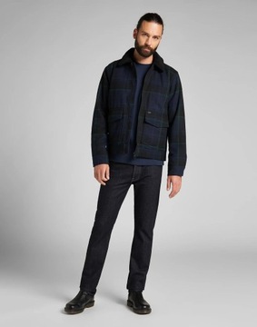 LEE WOOL JACKET MĘSKA KURTKA SHERPA MIŚ KRATA 5XL