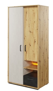 SZAFA GEO 2 DRZWIOWA DO POKOJU MŁODZIEŻOWEGO