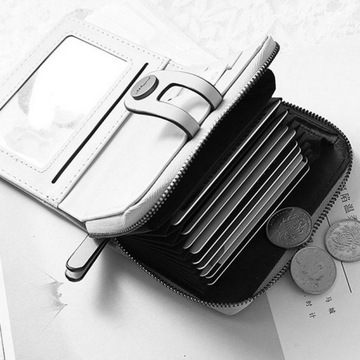 СЕРЫЙ женский кошелек, ВМЕСТИМОСТЬ