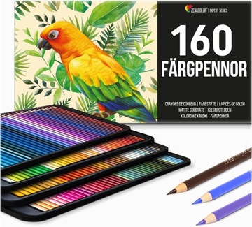 ZENACOLOR ZESTAW PROFESJONALNYCH KREDEK 160 KOLORÓW