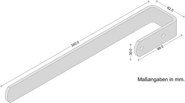 Полотенцесушитель дизайнерский 340мм GEDOTEC