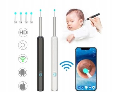 УМНАЯ ОТОСКОПНАЯ КАМЕРА ВОСК ДЛЯ ЧИСТКИ УШЕЙ WIFI HD ПРИЛОЖЕНИЕ ЭНДОСКОП CE