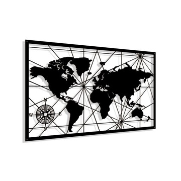 Obraz ażurowy Dekoracja ścienna Panel Mapa 3D