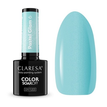 CLARESA PASTEL GLAM коллекция пастельных тонов 7x Гибридный лак для ногтей 5 мл