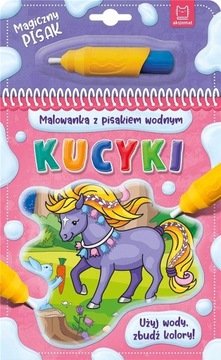 Malowanka z pisakiem wodnym Kucyki - KD