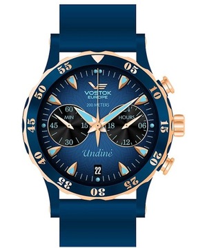 Zegarek Vostok Europe VK64-515E628 Niebieski 200wr