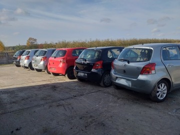 Toyota Yaris II, передняя стойка, крыша, переднее стекло