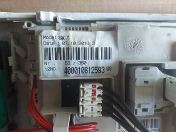 Bauknecht WAK 71 - Программатор 400010812593 панель