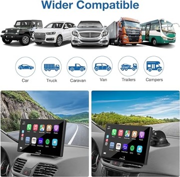 Carpuride W901 9-дюймовый автомобильный портативный автомобильный ресивер Carplay Android Auto