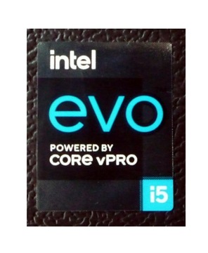 Naklejka intel evo powered by core vpro i5 18 x 23 mm [360]