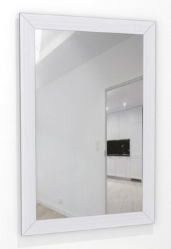 Lustro w grubej 6cm ramie MDF 90x60 modrzew