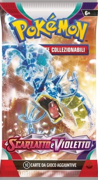 Karty Pokemon Scarlet Violet Kolekcjonerskie z Pikachu Saszetka 10 Sztuk