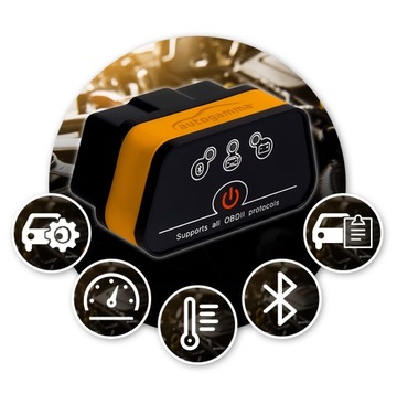 Диагностический интерфейс OBD2 ELM327 BT4.0 Bluetooth Android IOS Windows
