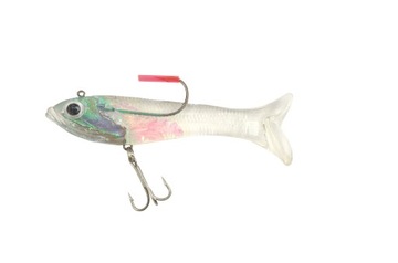 Ripper uzbrojony Turbo Shad White Pearl 10cm 3x