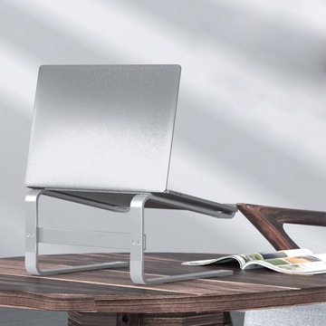 ПОДСТАВКА ДЛЯ НОУТБУКА ПЛАНШЕТА СТОЛ АЛЮМИНИЕВАЯ ВЕНТИЛЯЦИЯ СЕРЕБРЯНАЯ