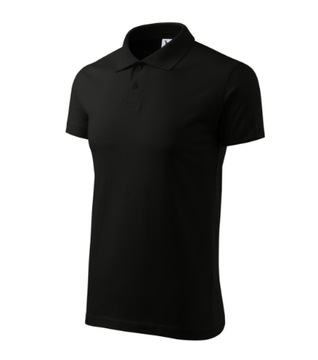 Single J. 202 Koszulka polo męska czarny S