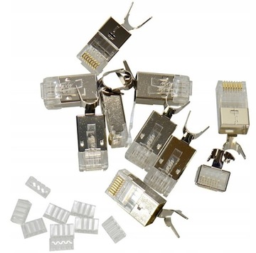 ЭКРАНИРОВАННАЯ ВИЛКА STP RJ45 ВИЛКА Cat.6a Cat.7 1 шт.