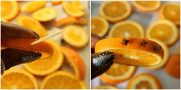 Ароматные апельсины, нарезанные фенечками, 16 сушеных