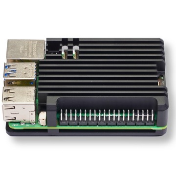 Алюминиевый корпус для Raspberry Pi 5 с термопрокладками и охлаждением радиатором