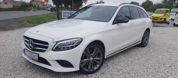 Mercedes Klasa C W205 Kombi Facelifting 1.6 180d 122KM 2019 Mercedes-Benz Klasa C Bixenon Duza Navi seriws w Mercedesie Alu 18