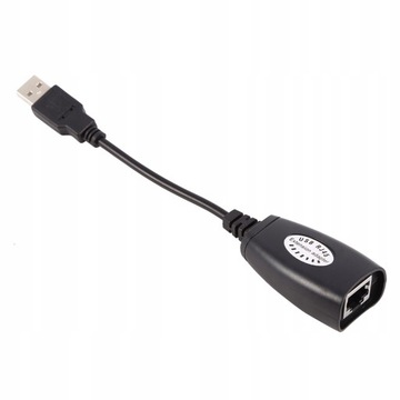 УДЛИНИТЕЛЬ USB 2.0 ПО ВИТОЙ ПАРЕ RJ45 CAT5