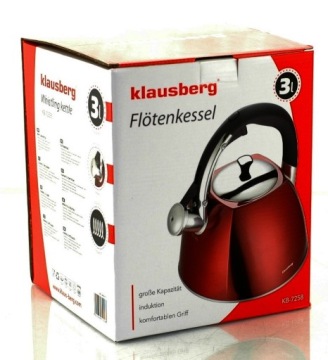 ЧАЙНИК KLAUSBERG СО СВИСТКОМ 3 Л KB-7258