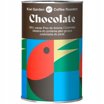 1x 200g KIWI GARDEN Czekolada do picia 58% kakao