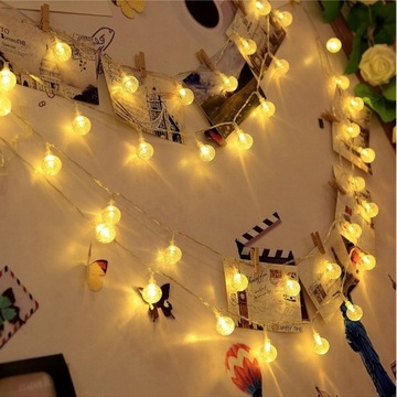 СОЛНЕЧНЫЕ САДОВЫЕ ЛАМПЫ GIRLANDA 50LED, 9м ТЕПЛЫЕ