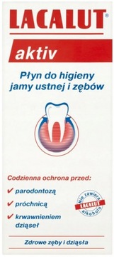 Lacalut Płyn do Higieny Jamy Ustnej i Zębów Activ 300 ml
