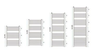 РАДИАТОР ДЛЯ ВАННОЙ КОМНАТЫ ЛЕСТНИЦА 441ВТ GORGIEL EBRO СУШИЛКА 95 X 53 БЕЛАЯ