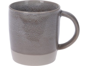 KLASYCZNY Kamionkowy kubek do KAWY HERBATY 8,5 x 9 cm 320 ml - SZARY