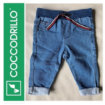 COCCODRILLO 68cm 6-9 miesięcy spodnie jeans