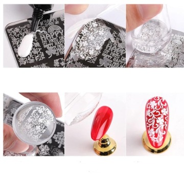 ПЛАСТИНА ДЛЯ ШТАМПОВ ДЛЯ НОГТЕЙ ЛИСТЬЯ Дневник Николь 177